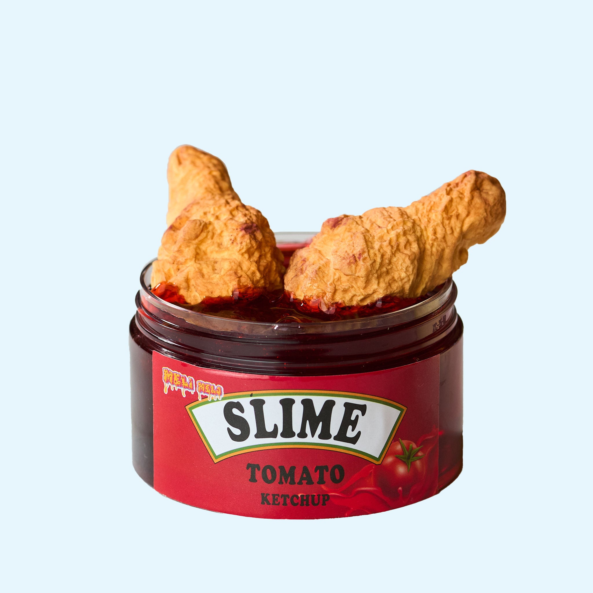 Fried Chicken and Ketchup Slime, Food Slime, Slime Kit