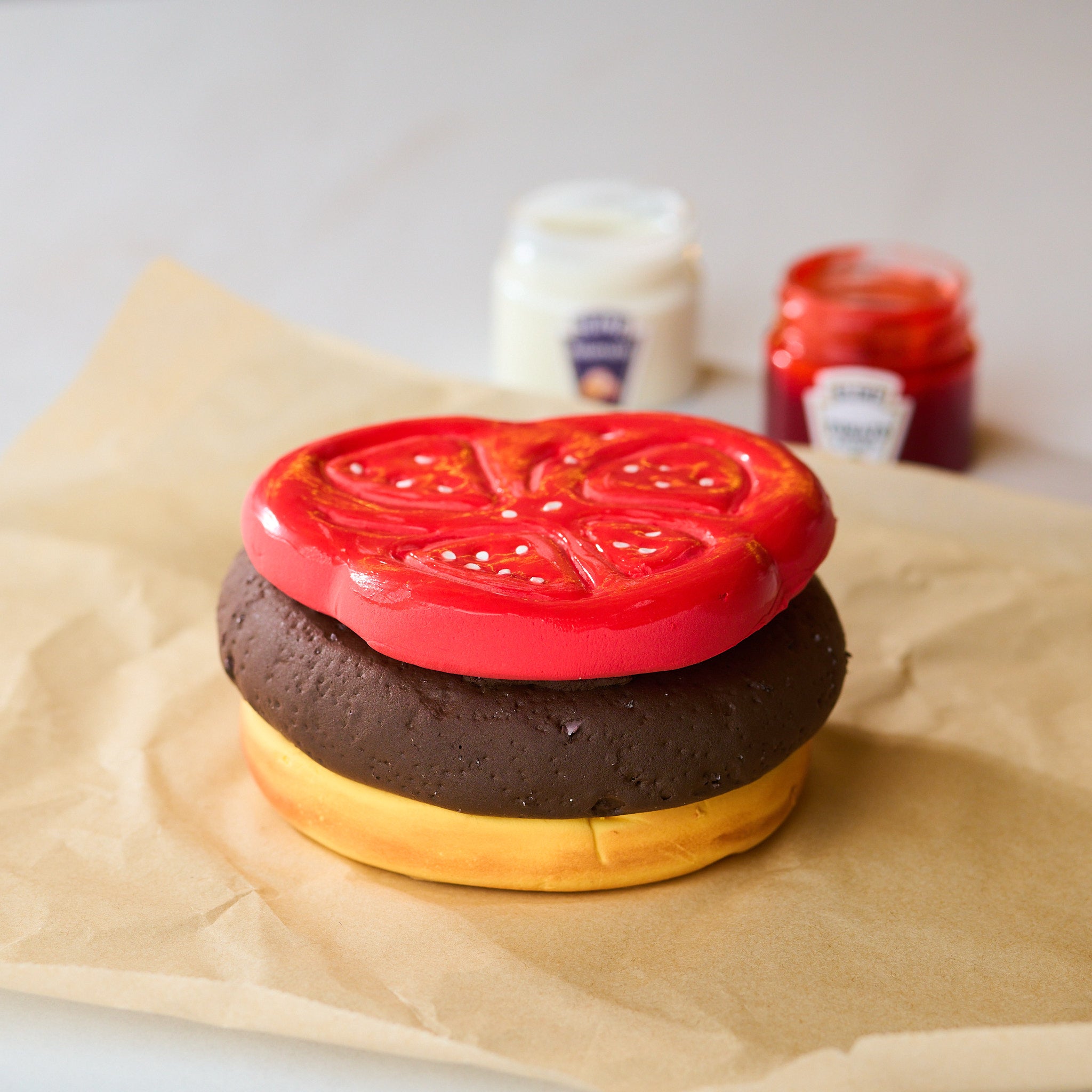 Kit de Cuisine Burger, Kit de Cuisine en Slime, Slime Alimentaire, Slime Kit
