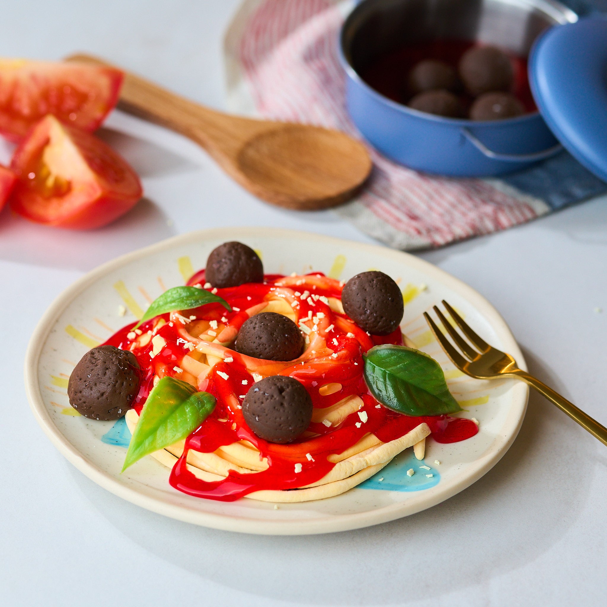 Spaghetti and Meatballs Slime Kit, Slime Kit, Cooking Kit, Kids Cooking