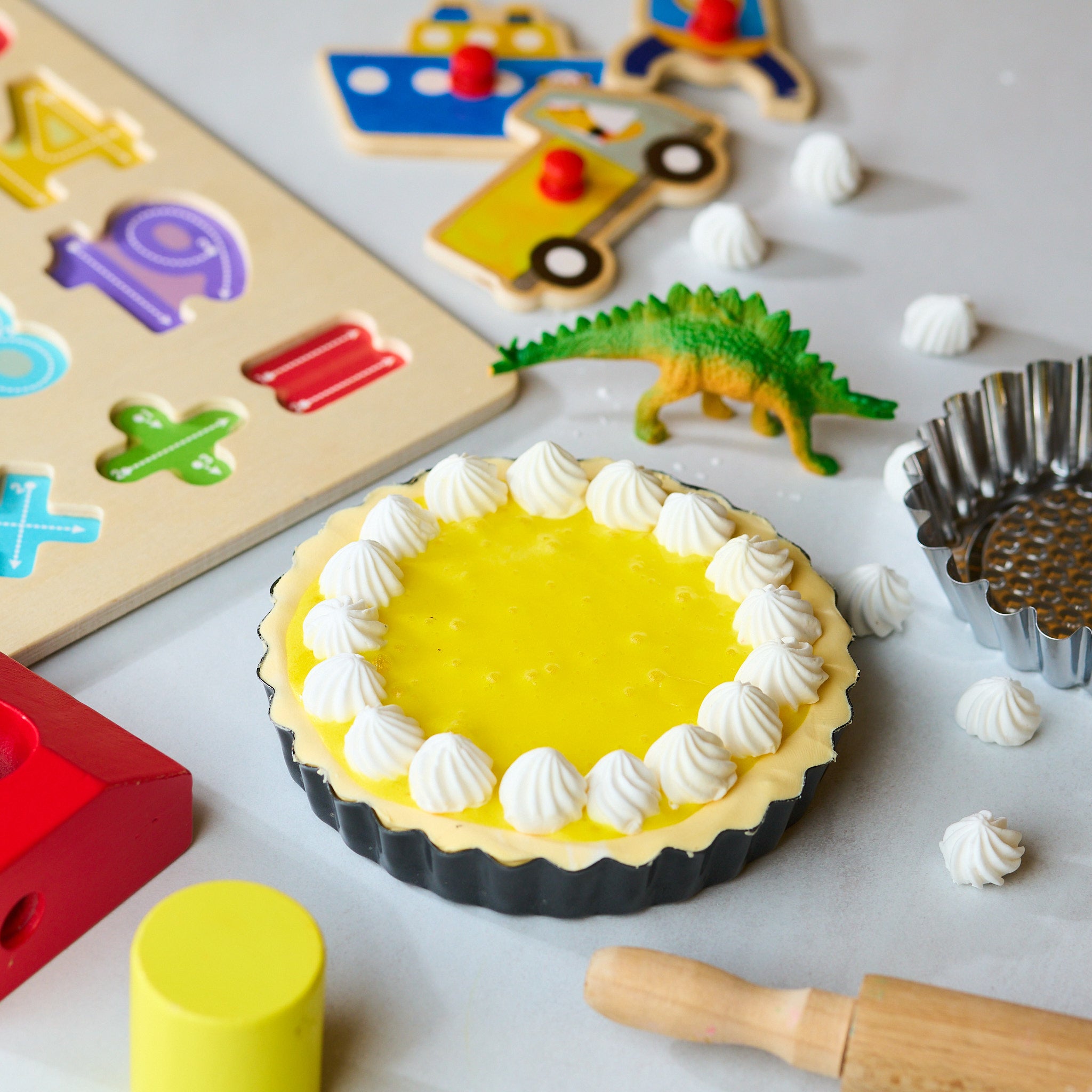 French Lemon Tart, Slime Kit, Stress Relief Slime Success, Cake Cooking Kit, Kids Cooking