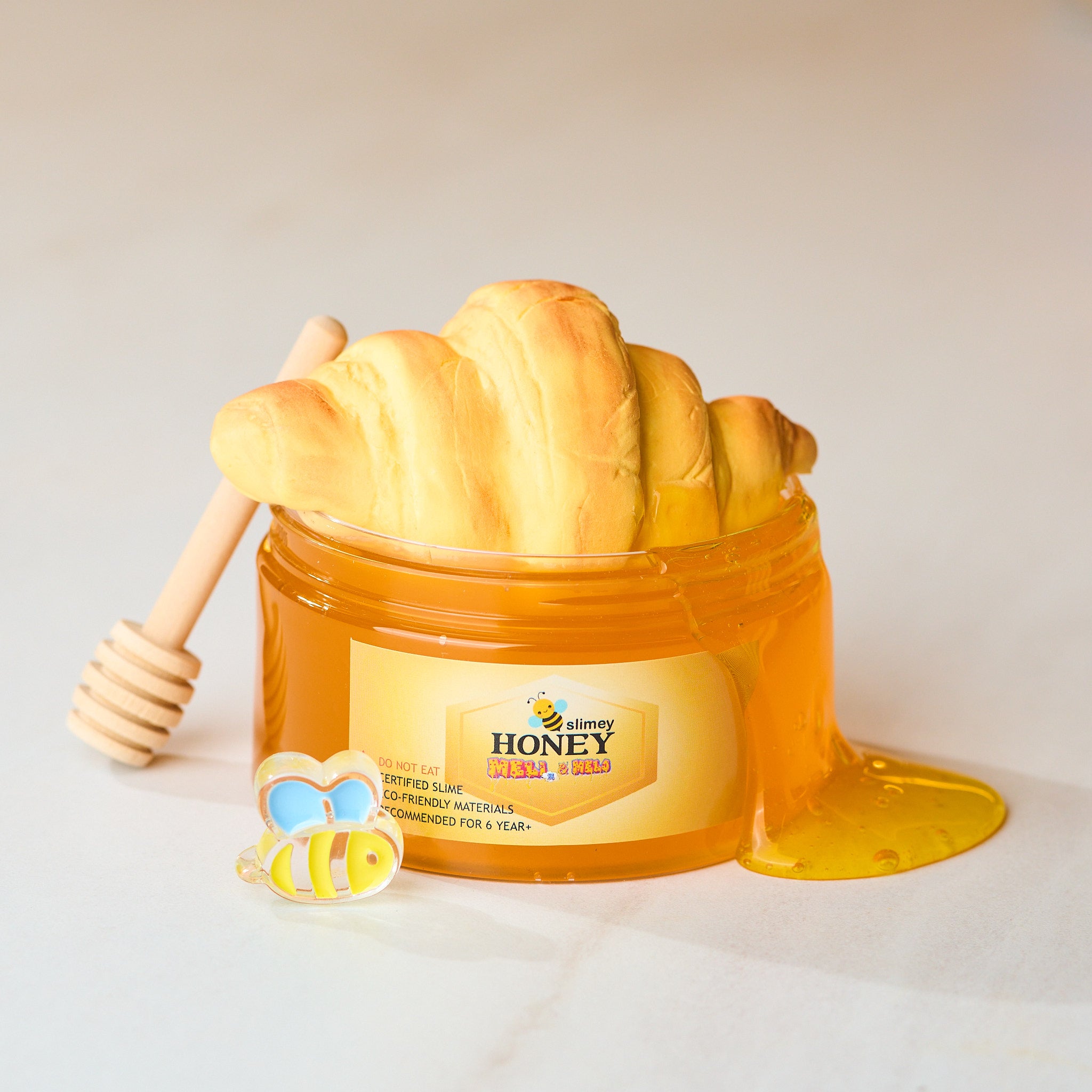 Kit Miel & Croissant, Slime alimentaire, pâte à modeler