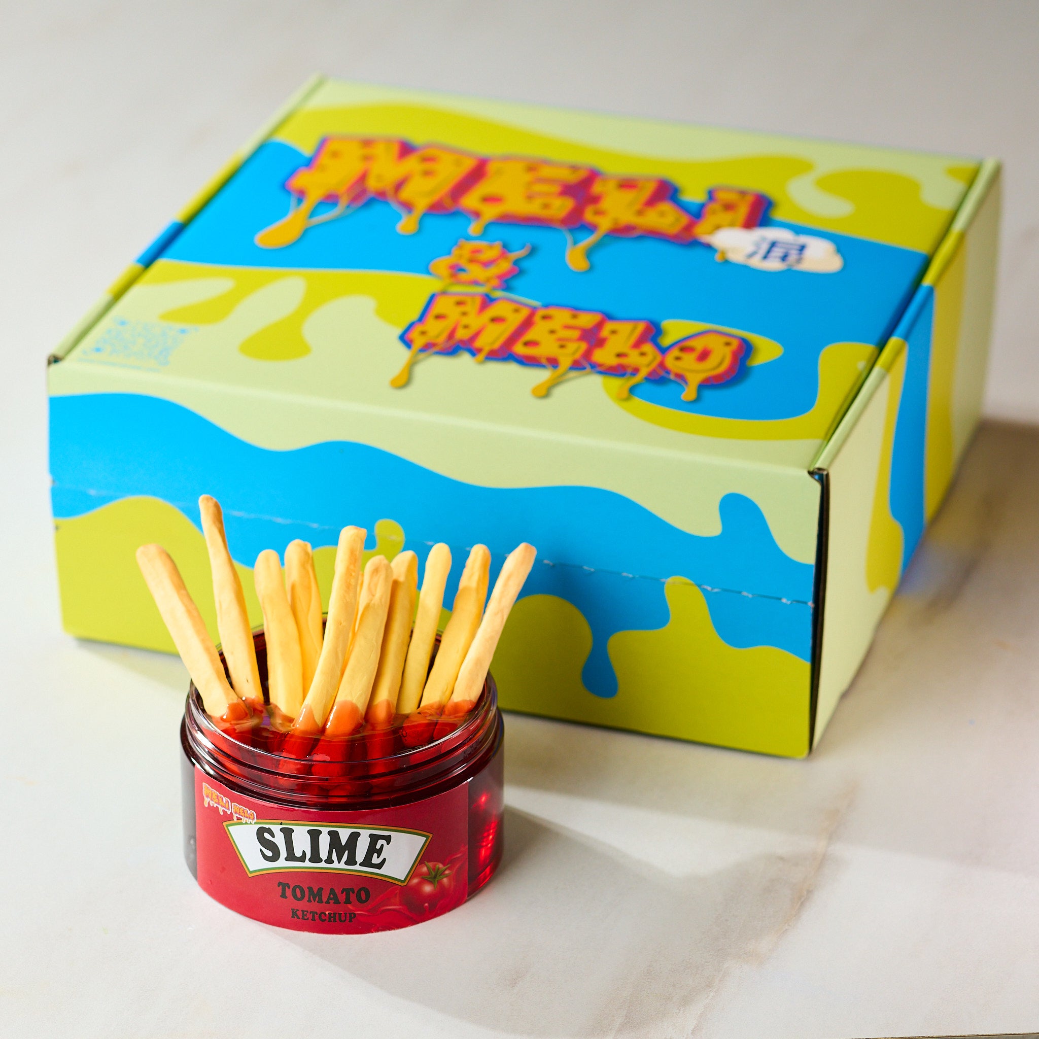 Ketchup and French Fries Slime Kit, Food Slime, Slime DIY