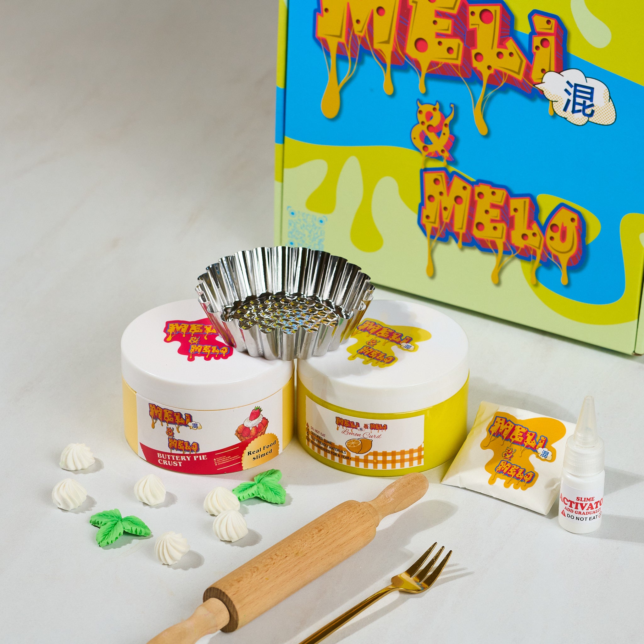 French Lemon Tart, Slime Kit, Stress Relief Slime Success, Cake Cooking Kit, Kids Cooking